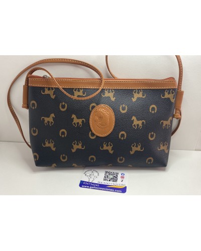 Bolso de piel de señora azul marino COMPLEMENTOS