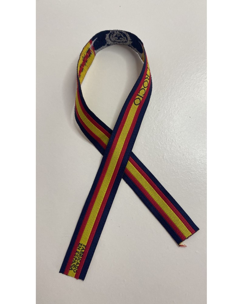 Pulsera de tela Rocío con bandera nacional COMPLEMENTOS