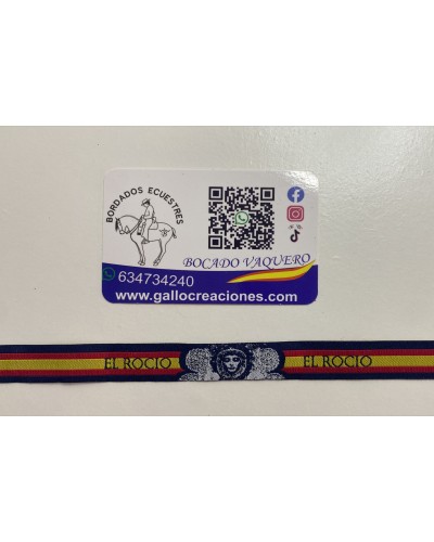 Pulsera de tela Rocío con bandera nacional COMPLEMENTOS