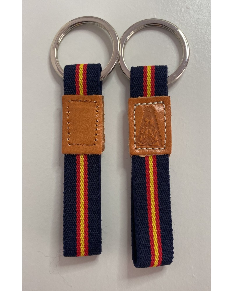 Llavero con elástico azul COMPLEMENTOS