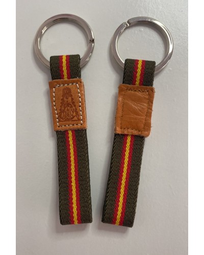 Llavero con elástico marrón COMPLEMENTOS