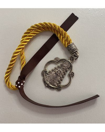 Medalla Rocío cordón pequeño amarillo COMPLEMENTOS