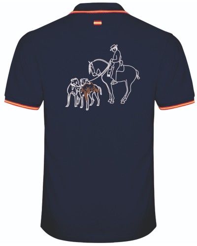 Polo galguero a caballo BORDADOS ECUESTRES
