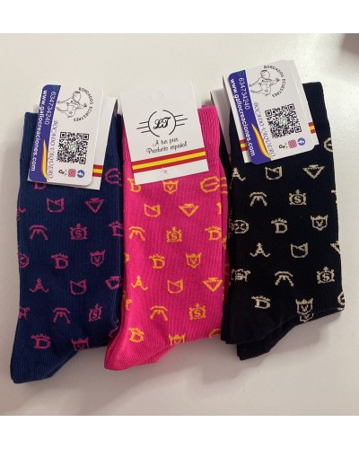 Calcetines con detalles de hierros taurinos COMPLEMENTOS