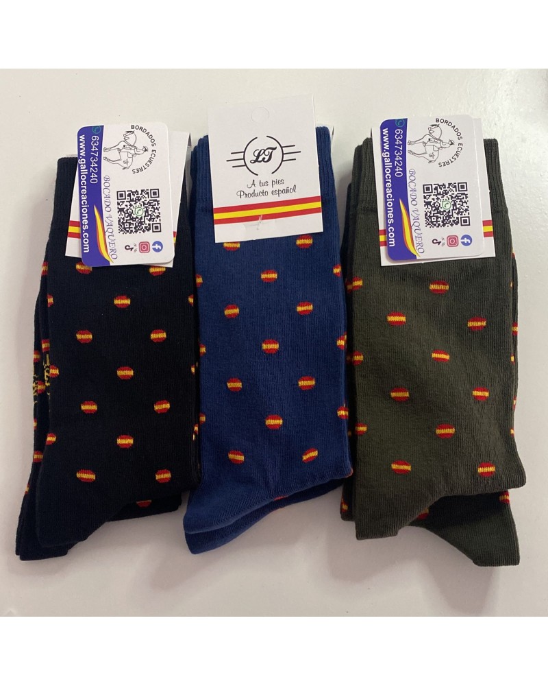 Calcetines con detalles bandera nacional COMPLEMENTOS