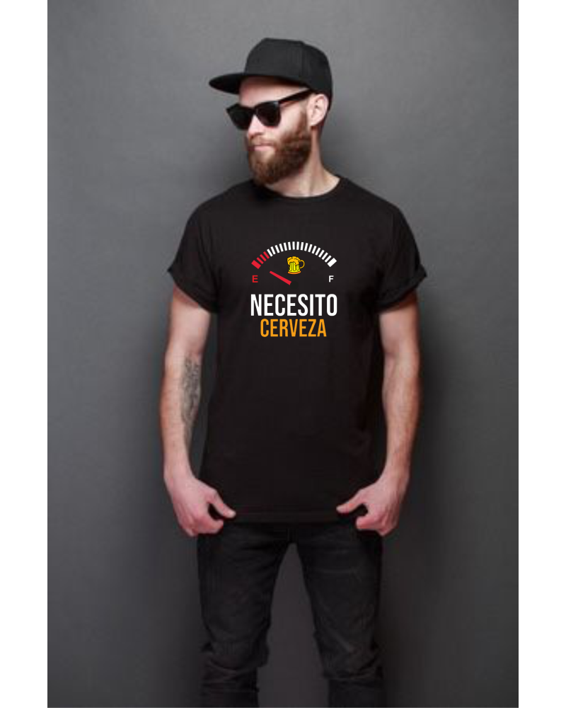 CAMISETA NECESITO CERVEZA Inicio