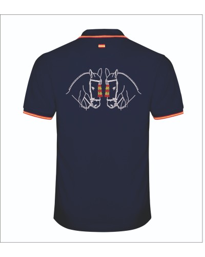 Polo ecuestre cabezas doble BORDADOS ECUESTRES