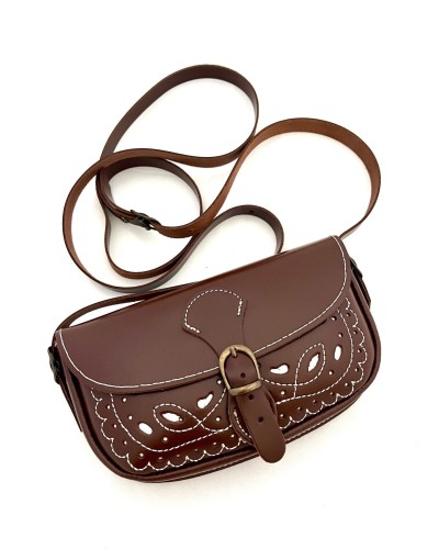 bolso rociero picado con hebilla oscuro Inicio