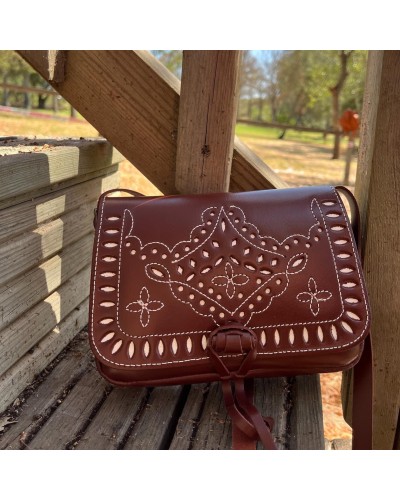 bolso de piel bandolera picado Inicio