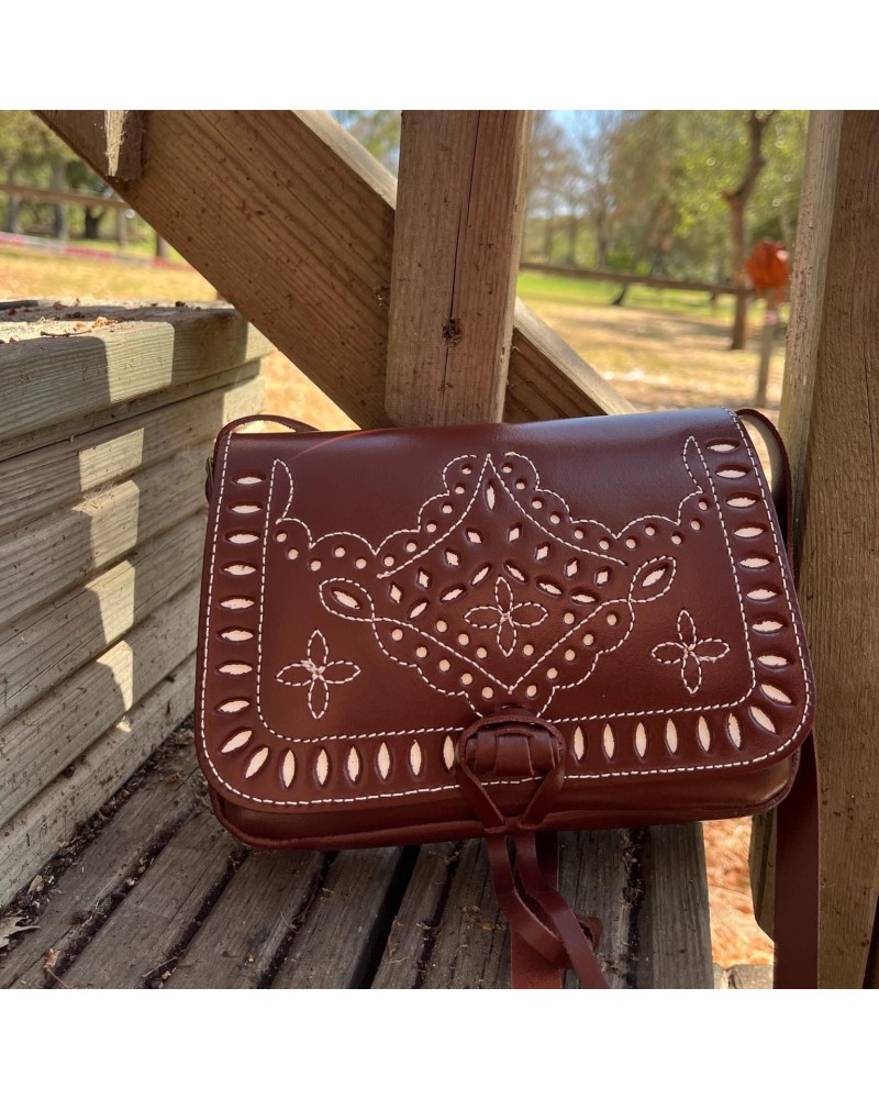 bolso de piel bandolera picado Inicio