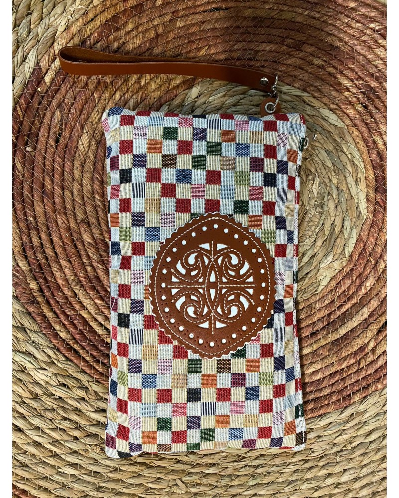 Bolso de Tela con Estampados Étnicos modelo 1 Inicio