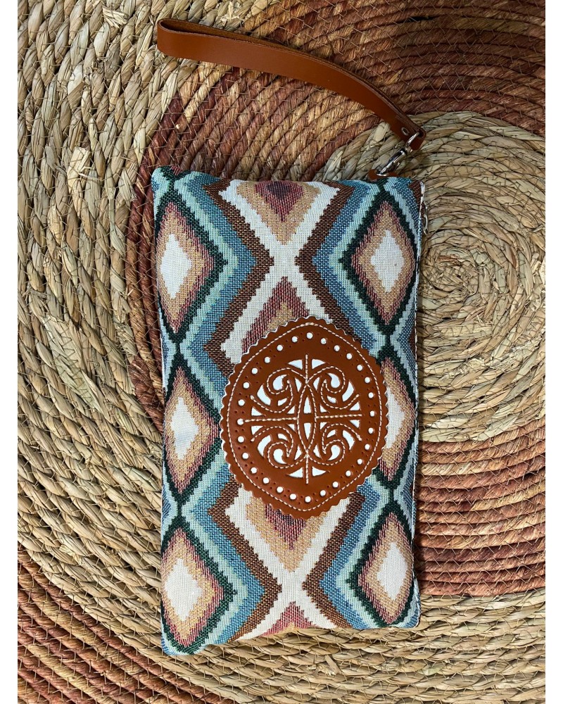 Bolso de Tela con Estampados Étnicos modelo 3 Inicio