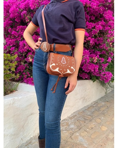 Bolso Bandolera Rociero Virgen del Rocío Avellana Inicio