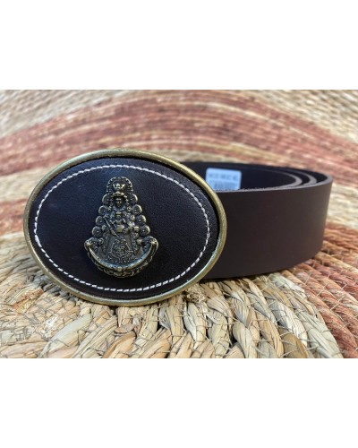 CINTURON PIEL DE UBRIQUE VIRGEN DEL ROCIO METAL Inicio