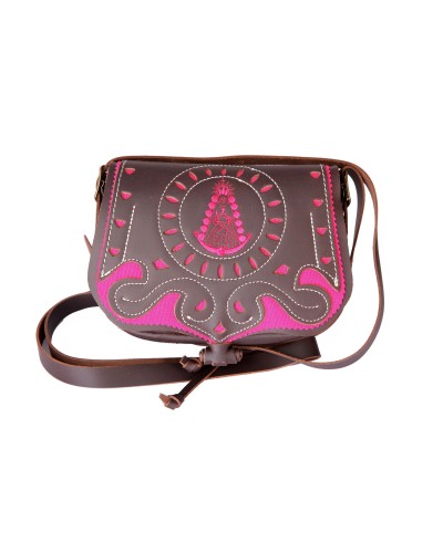 BOLSO ROCIERO MARRON/ROSA Inicio