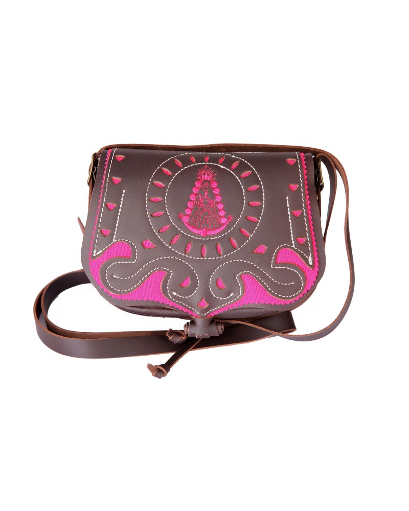 BOLSO ROCIERO MARRON/ROSA Inicio