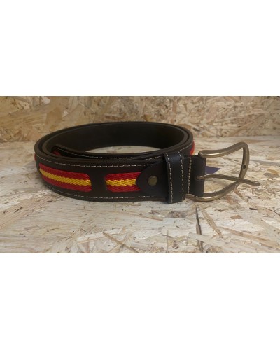 CINTURON PIEL CON BANDERA DE ESPAÑA Inicio