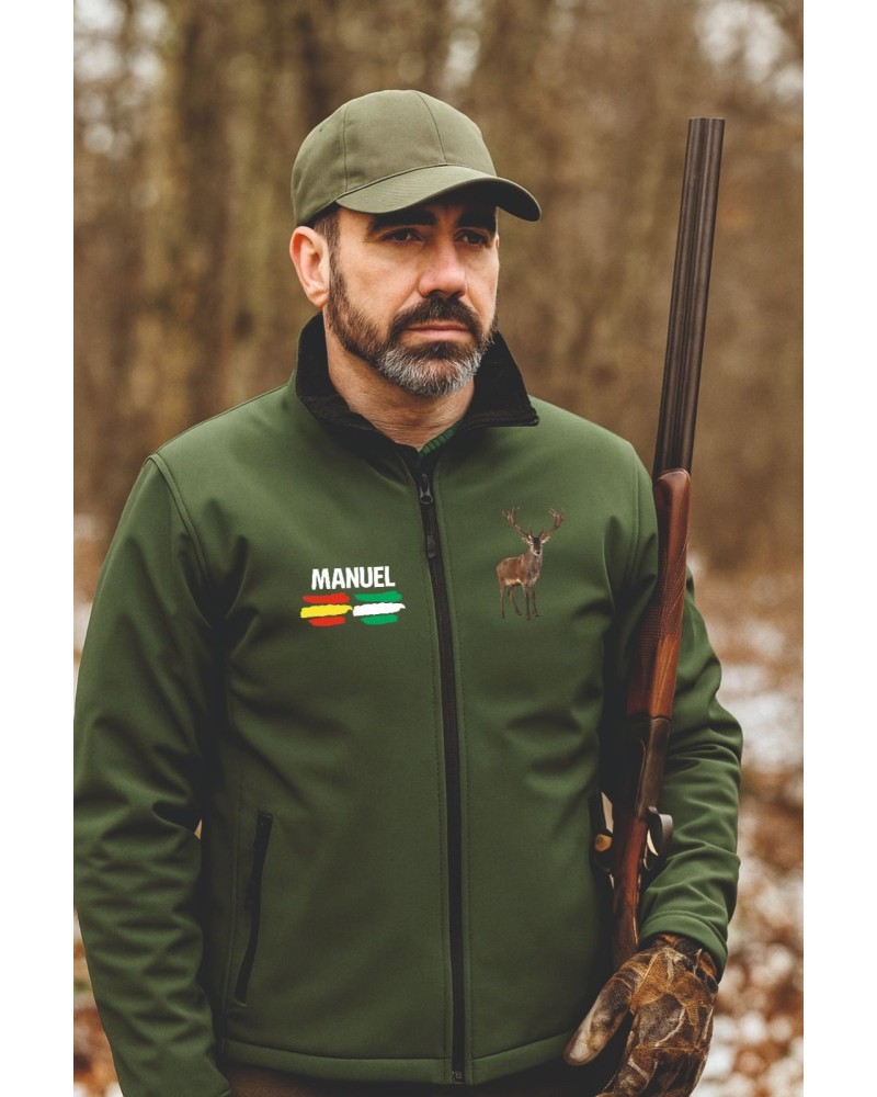CHAQUETA SOTFSHELL DE CAZA VENADO Inicio