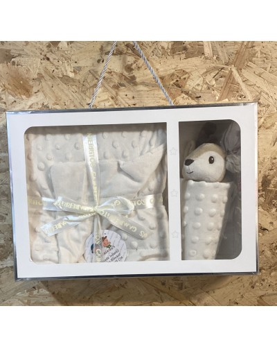 SET REGALO MANTA Y DOUDOU DE TOPOS. GAMBERRITOS Inicio