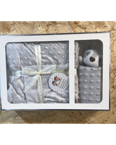 SET REGALO MANTA Y DOUDOU DE TOPOS. GAMBERRITOS Inicio