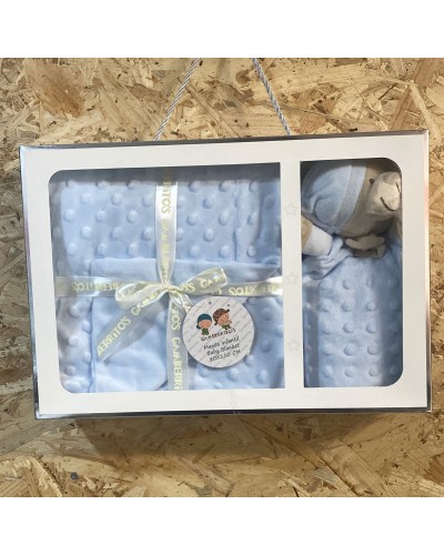 SET REGALO MANTA Y DOUDOU DE TOPOS. GAMBERRITOS Inicio