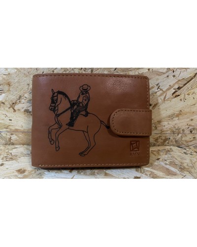 CAERTERA DE HOMBRE PIEL CON GRABADO PIRUETA DOMA VAQUERA Inicio