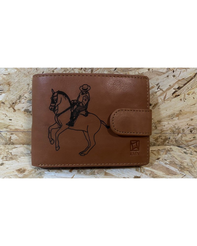 CAERTERA DE HOMBRE PIEL CON GRABADO PIRUETA DOMA VAQUERA Inicio