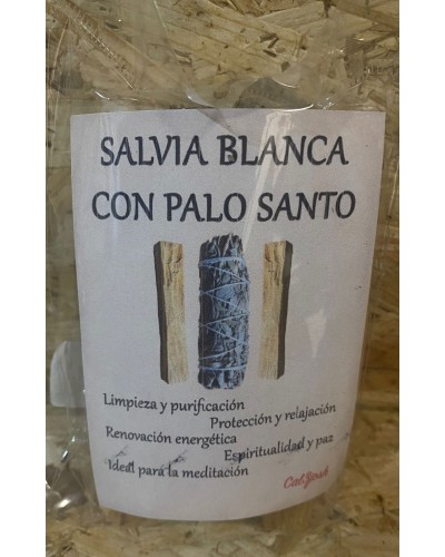 SALVIA BLANCA CON PALO BLANCO Inicio