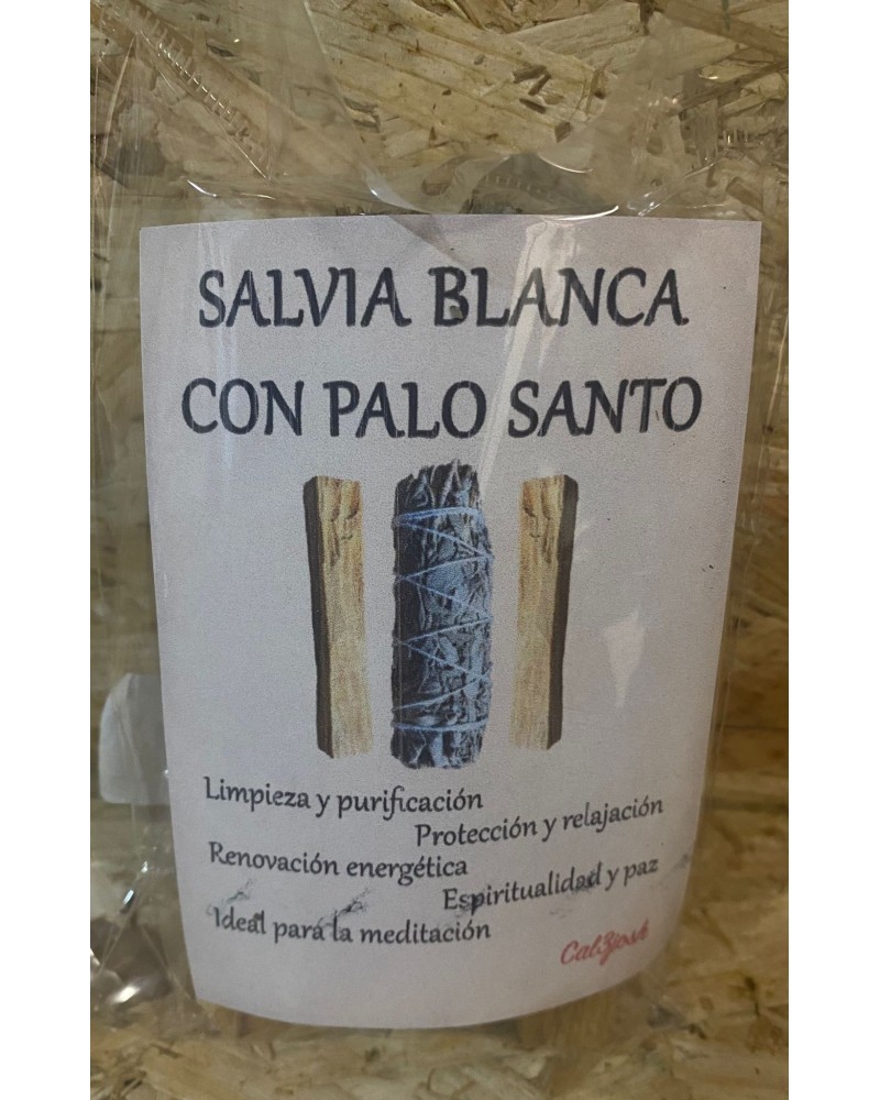 SALVIA BLANCA CON PALO BLANCO Inicio