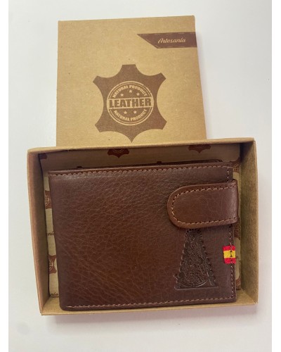 Cartera piel caballero virgen del Rocio COMPLEMENTOS